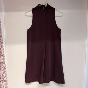 Katherine Kelly Lined Sleeveless Dress Deep wine color
